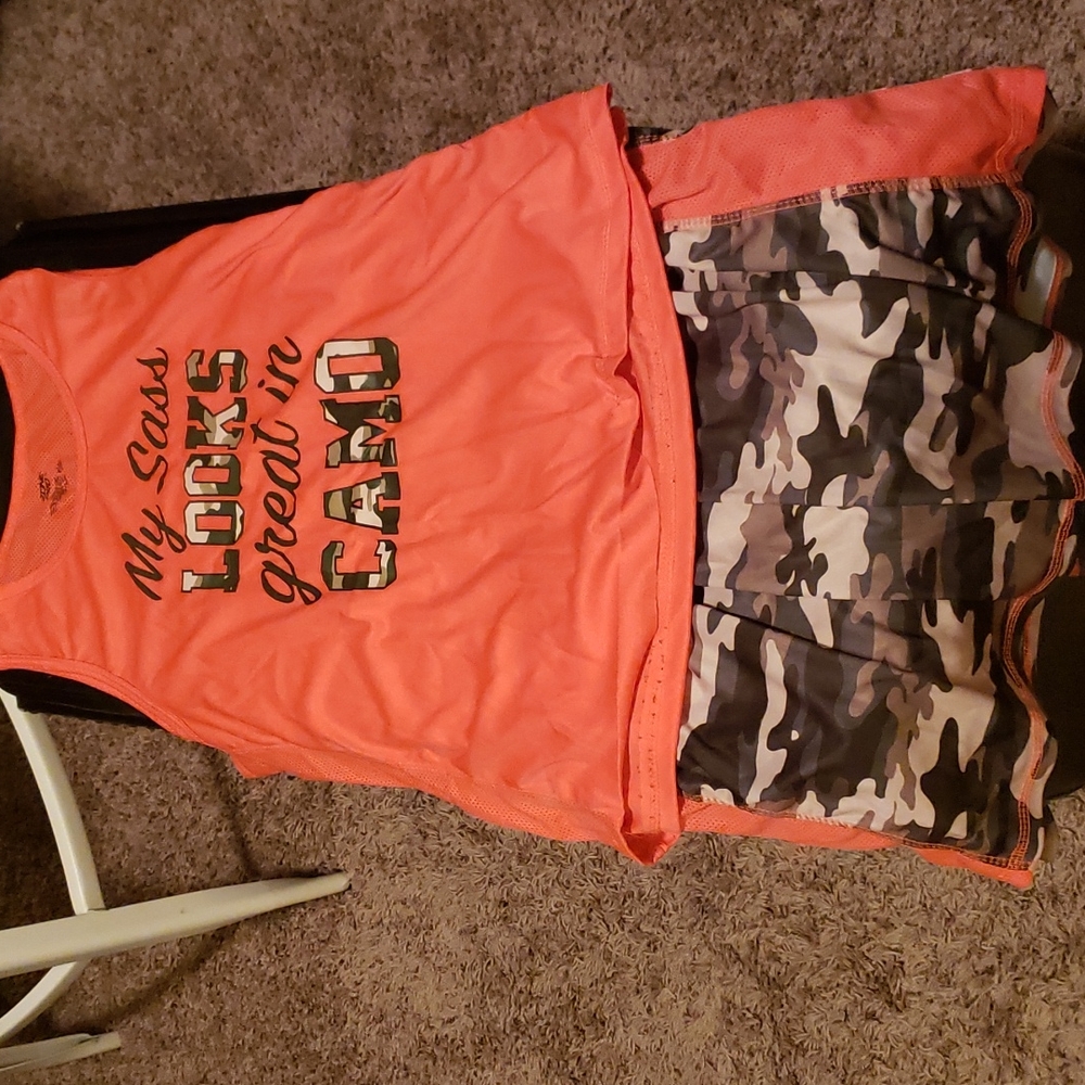 Camo workout suit size large
